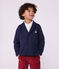 Cárdigan infantil de algodón liso azul SMOKING