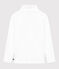 Camiseta Iconique de algodón con cuello alto para mujer blanco ECUME