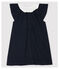 Vestido body con cuello de canalé de bebé niña azul SMOKING