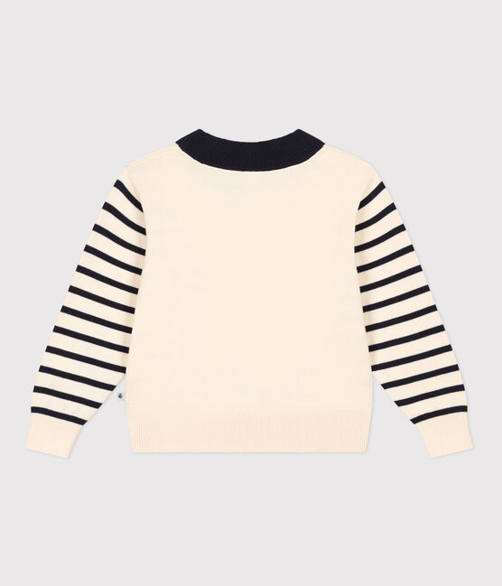 Jersey marinero de algodón de niña/niño blanco AVALANCHE/ MULTICO
