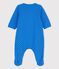Bodyjama de algodón orgánico de bebé azul BRASIER/gris MARSHMALLOW