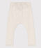 Pantalón de punto grueso para bebé beige MONTELIMAR CHINE