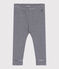 Leggings de algodón milrayas para bebé azul SMOKING/blanco MARSHMALLOW