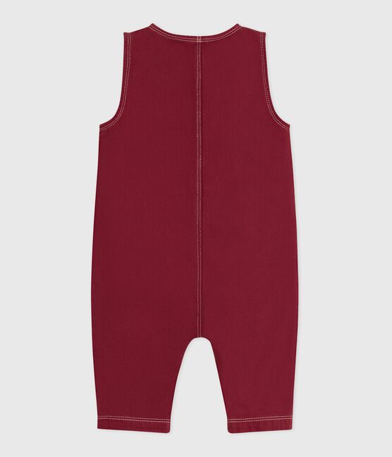 Mono largo de tejido denim liso para bebé AMARANTE