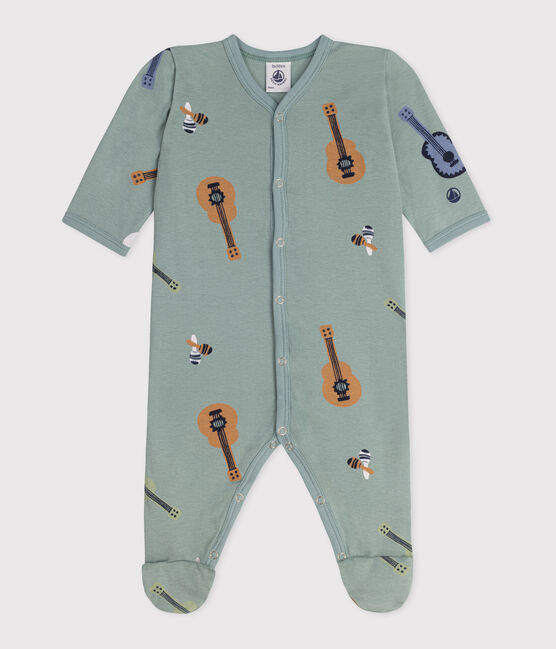 Pijama de algodón con estampado de guitarras para bebé PAUL/ SMOKING/ MULTICO