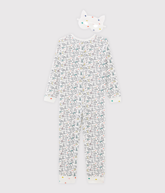 Buzo largo para niña pequeña blanco MARSHMALLOW/blanco MULTICO