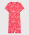 Pijama corto de algodón con estampado de París para niña rosa GROSEILLER/rosa FLEUR