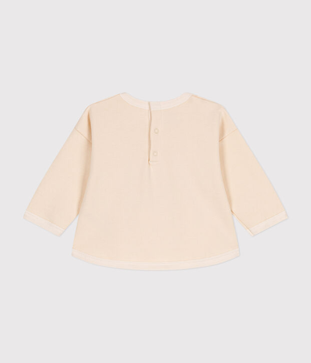 Sudadera de felpa para beb&eacute; crudo