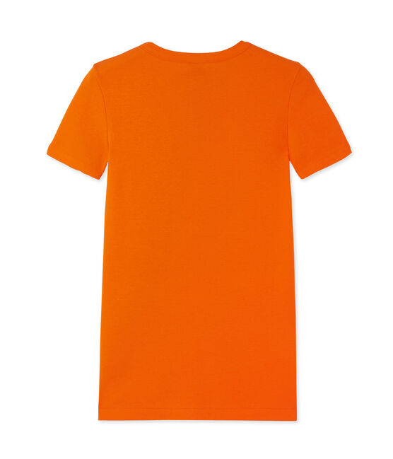 Camiseta de punto original para mujer naranja Feu