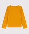 Camiseta de manga larga de algodón de niña amarillo BOUDOR