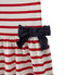 Vestido niña a rayas blanco MARSHMALLOW/rojo TERKUIT