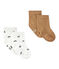 Lote de dos pares de calcetines bebé niño. blanco LOT