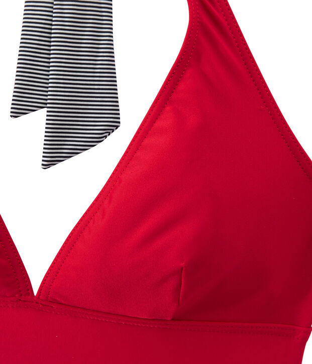 Ba&ntilde;ador de 1 pieza para mujer rojo