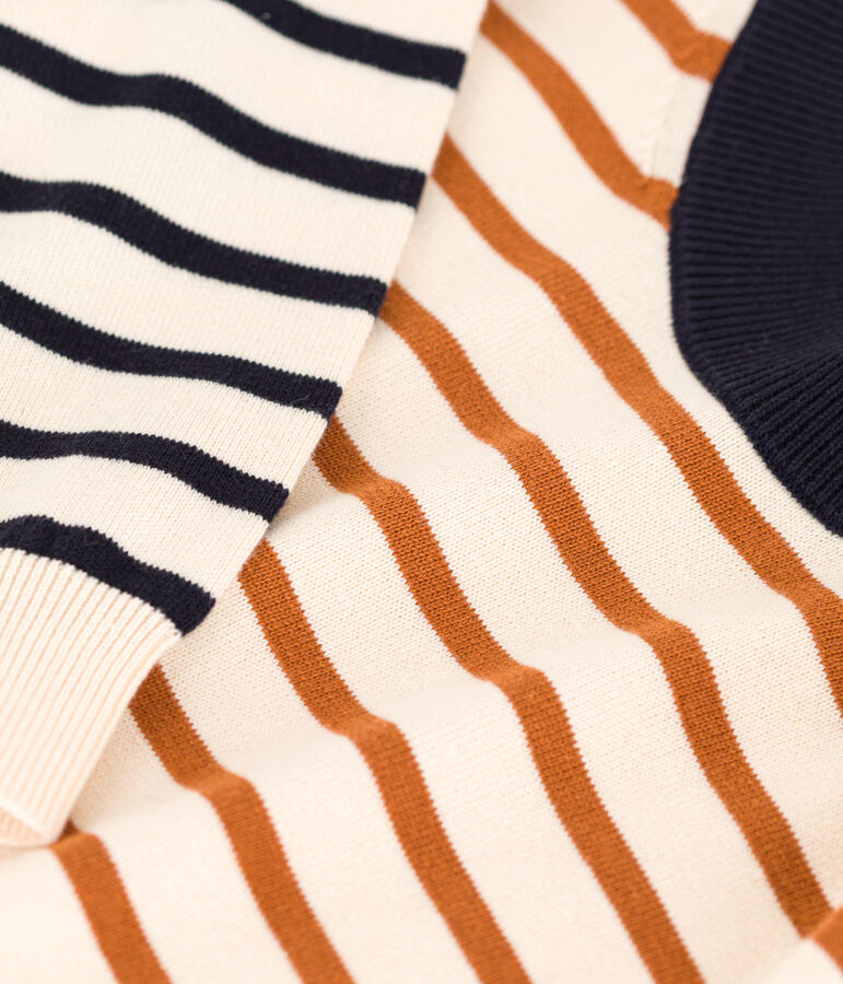 Jersey marinero de algod&oacute;n de ni&ntilde;a/ni&ntilde;o crudo/multicolor