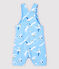 Peto corto de sarga irresistible de bebé niño azul JASMIN/blanco MULTICO
