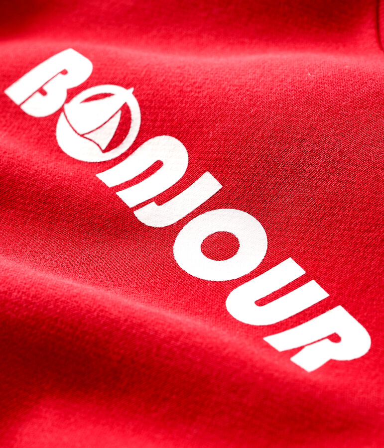 Sudadera estampada para beb&eacute; ni&ntilde;o rojo