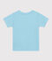 Camiseta infantil de manga corta de algodón con estampado azul AQUATIC