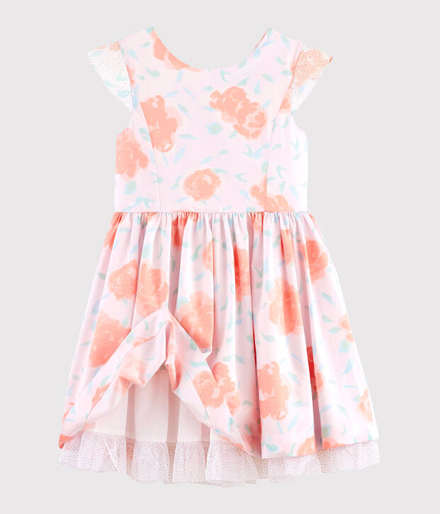 Vestido de ceremonia de ni&ntilde;a rosa/multicolor