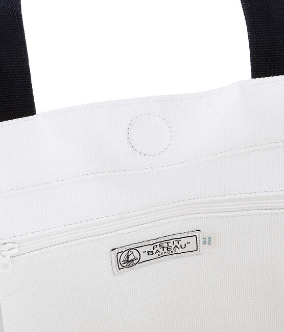 Bolso capazo blanco MARSHMALLOW/azul SMOKING