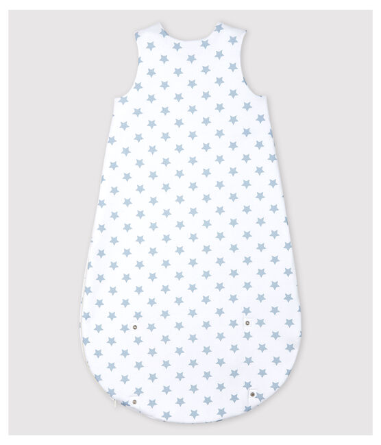 Saco de dormir de algodón con estrellas para bebé blanco ECUME/gris MISTIGRI