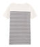 Vestido manga corta para mujer blanco MARSHMALLOW/azul SMOKING