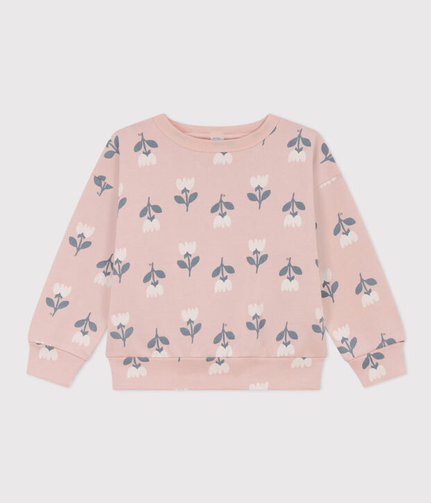 Sudadera de felpa para ni&ntilde;a rosa/multicolor