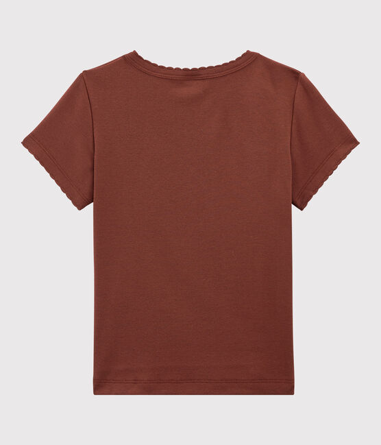 Camiseta icónica de algodón de niño/niña naranja MADRAS