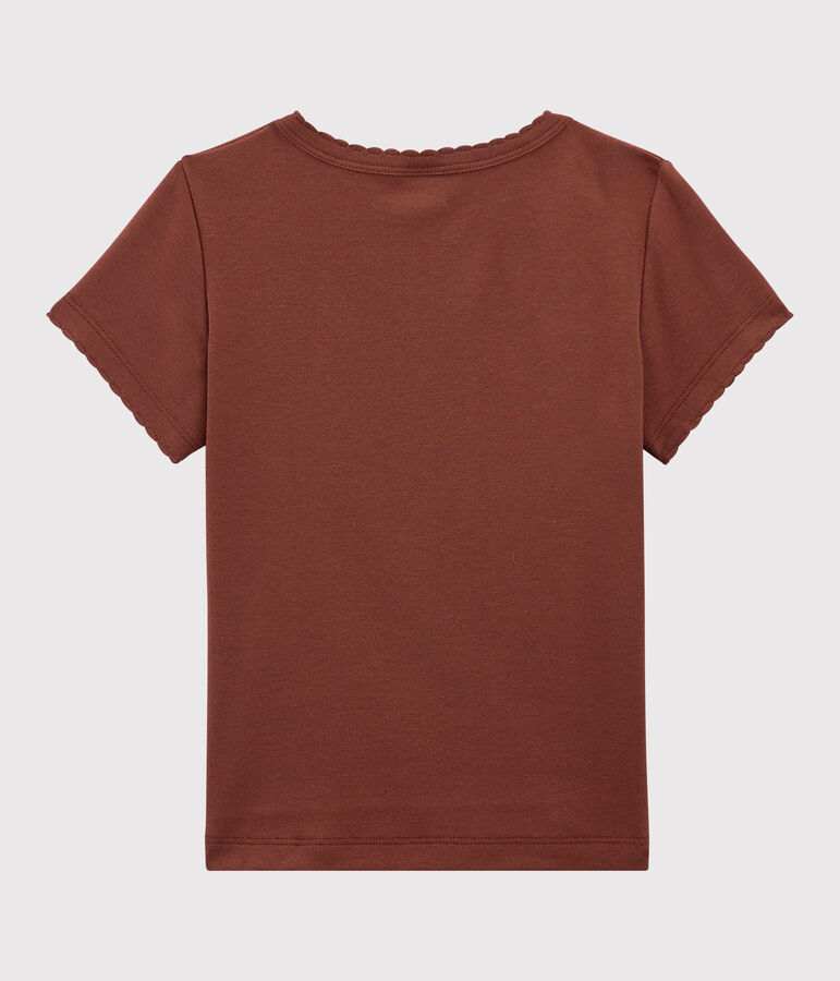 Camiseta ic&oacute;nica de algod&oacute;n de ni&ntilde;o/ni&ntilde;a naranja