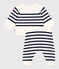 Conjunto tricotado de 2 piezas con rayas marineras para bebé azul MARSHMALLOW/ SOIR
