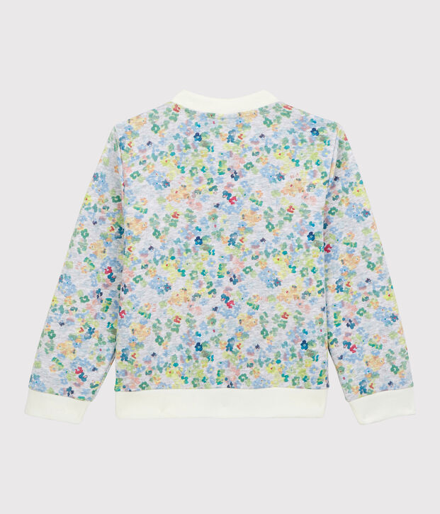 Rebeca tipo teddy de punto de ni&ntilde;a gris/multicolor