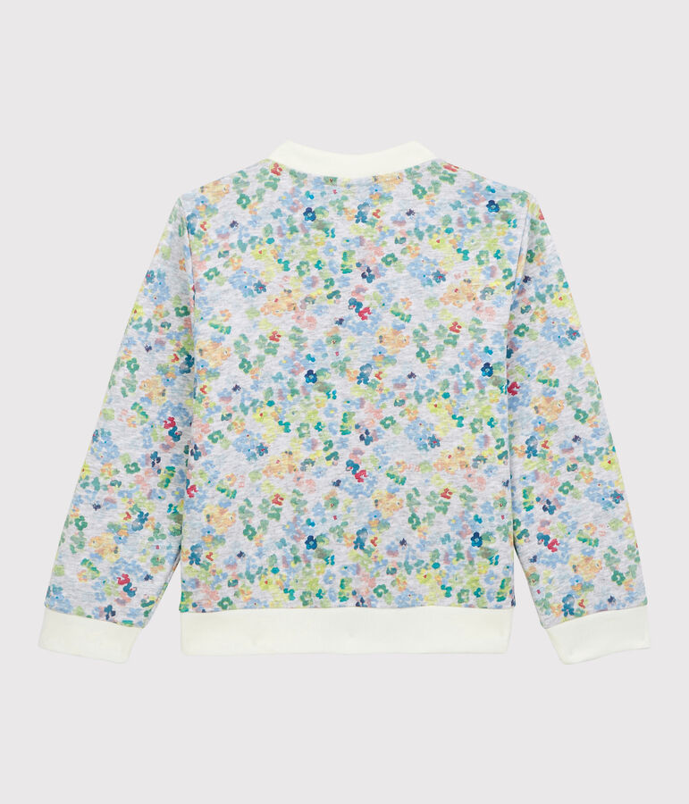 Rebeca tipo teddy de punto de ni&ntilde;a gris/multicolor