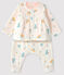 Conjunto de 3 piezas para bebé niña de punto blanco MARSHMALLOW/blanco MULTICO