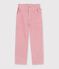 Pantal&oacute;n infantil de terciopelo rosa