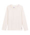 Camiseta de manga larga para niña blanco MARSHMALLOW/rosa COPPER