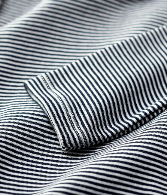 Bodi de algodón de bebé. azul SMOKING/blanco MARSHMALLOW