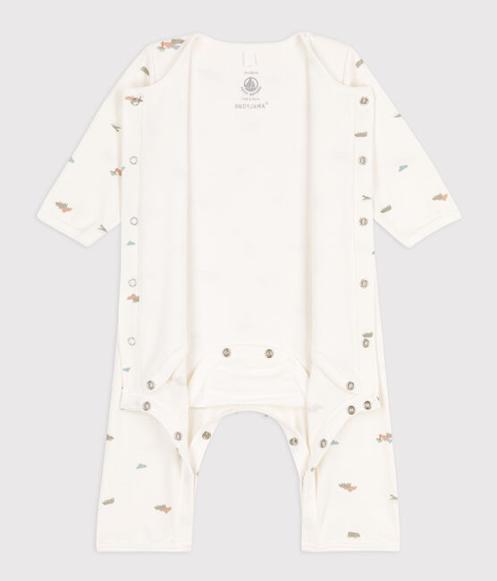 Bodyjama de algodón estampado blanco MARSHMALLOW/blanco MULTICO
