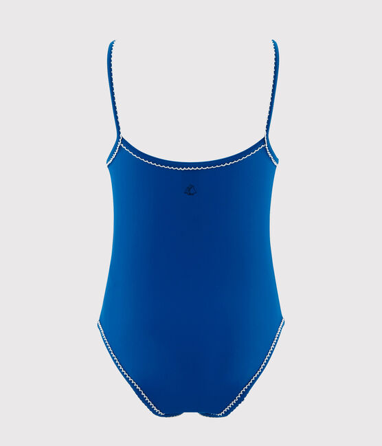 Traje de baño 1 pieza para niña azul RIYADH