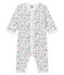 Pijama sin pies de punto para bebé niña blanco MARSHMALLOW/blanco MULTICO