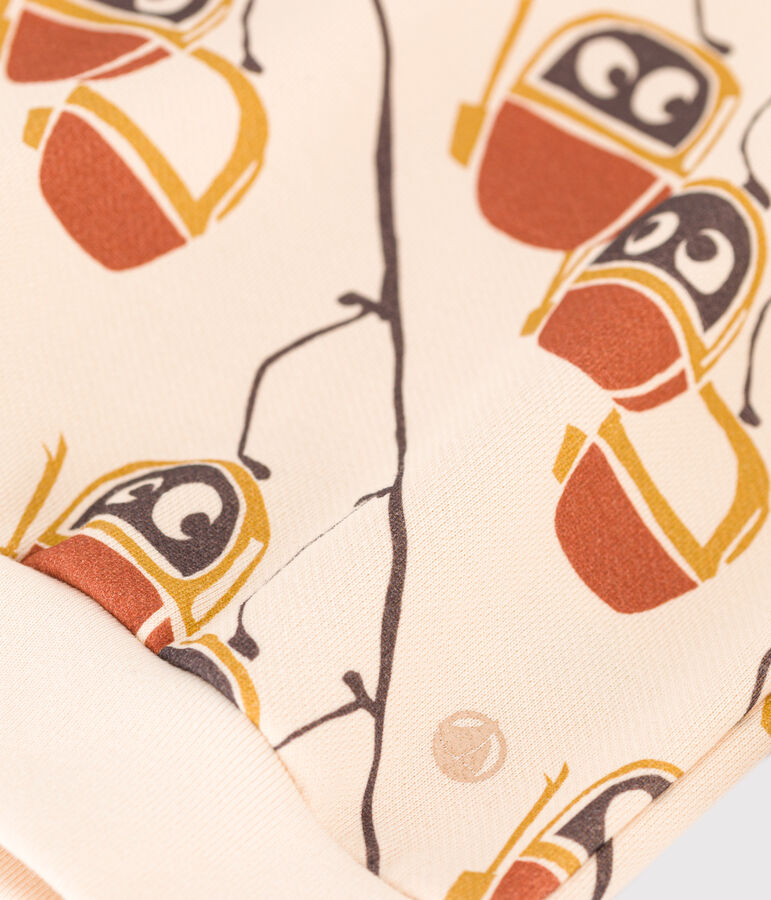 Sudadera estampada de mulet&oacute;n de ni&ntilde;a/ni&ntilde;o crudo/gris