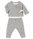 Conjunto para bebé niña en túbico Jacquard