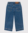 Pantalón de tejido vaquero 100 % sostenible para niña azul DENIM BLEU