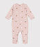 Pijama de felpa cepillada con estampado de estrellas y corazones para bebé rosa SALINE/blanco MULTICO