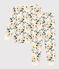 Pijama infantil de algodón con estampado de flores blanco AVALANCHE/ MULTICO