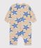 Mono largo de algod&oacute;n con estampado de estrellas para beb&eacute; beige/multicolor