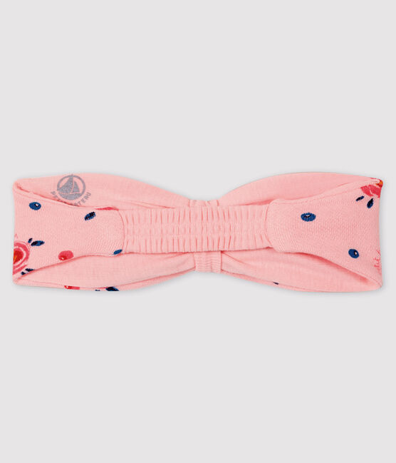 Diadema con nudo para bebé niña rosa MINOIS/blanco MULTICO