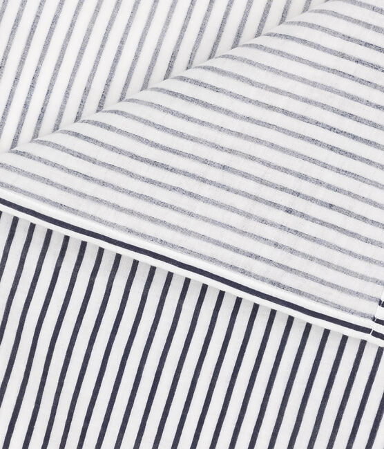 MUSELINA MARINERA DE GASA DE ALGODÓN PARA BEBÉ blanco MARSHMALLOW/azul SMOKING