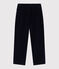 Pantalón infantil recto y liso de pana azul SMOKING