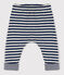 Pantalón de tejido túbico a rayas de bebé azul MEDIEVAL/ MONTELIMAR