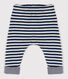 Pantalón de tejido túbico a rayas de bebé