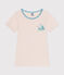 Camiseta infantil de manga corta de algodón beige PANACOTTA